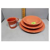 Fiestaware - Service for 1 - 5pc set incl dinner p