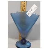 Fenton Iridescent Glass Fan Vase 8.25" H