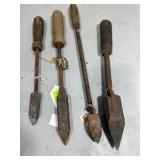Four Vintage Copper Tip Soldering Irons