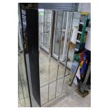 Double door mirror front wardrobe