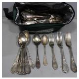 Silverplate flatware set