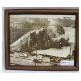 SS Normandie framed photo 15" x 12"