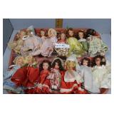15 Storybook dolls unboxed tray