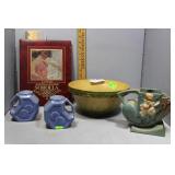 Roseville pitcher, USA salt & pepper shaker,