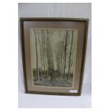 Vincent Van Gough framed print  in woods "the