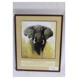 David Shepherd signed print 13" x 16"