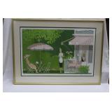 Le Chocolat by D.P. Noyer signed lithograph 34" x