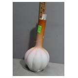 Gunderson art glass orange satin vase