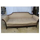 Antique Floral Upholstered Sofa - 73" x 36" x 31"