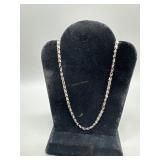 14kt White Gold Heart Bracelet (10") - 4.1 gtw