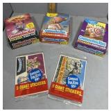 Three Garbage Pail Kids bubble gum sticker albums