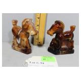 Pair of Heisey Glass by Imperial Horses