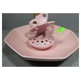 Royal Haeger USA no. rg131 Octagonal Pink Bowl 11.
