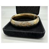 Sterling Bangle with 14kt overlay - 30.6 gtw