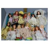 Sixteen Storybook Dolls - incl some sleepy eye