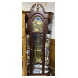 Contemporary Ridgeway Grandfather Clock with glass