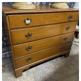 Whitney Four-Drawer Maple Dresser - 42" x 20.5" x
