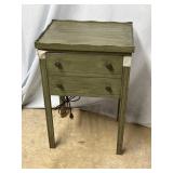 Primitive Speaker Cabinet Occasional Table in gree