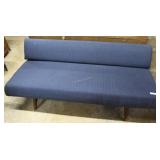 Midcentury Sofa with Retro Blue Upholstery - 73.5"
