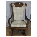 19th Century Rocking Chair with great vintage blue