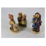 Three Goebel Hummel Figures incl girl with geese,