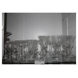 Bridal lace china - wine glasses, cordials, water