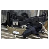 Two tactical belts - leather & kevlar