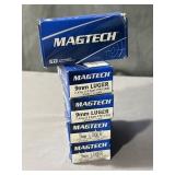 5x$ - Boxes Magtech 9mm Luger FMJ 115 gr (50
