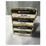 4x$ - Boxes of Federal .308 WIN (20 rounds each,