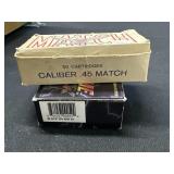 19 rounds .45 ACP & 35 rounds .45 match