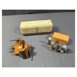 Lyman Reloading scale, Lyman vice & 6 reloading