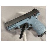 Walther CCP 9mm 3.5" barrel pistol in titanium blu