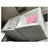 38x$ - 6.5" x 6.5" square salad bowls
