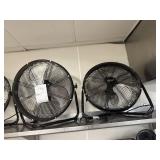 2x$ - Commercial Electric 22" adjustable tilt fans