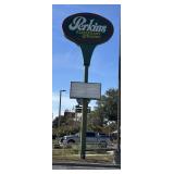 Perkins sign HWY 19 XL  with changeable letterboar