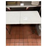 White folding table 2