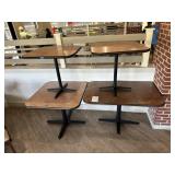 4x$ - Restaurant tables - Two 30"x 30"x29" and 36"