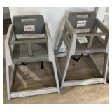 2x$ - plastic highchairs