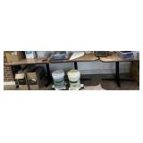 3x$ - three dining tables 48" x 30", 36" x 36"