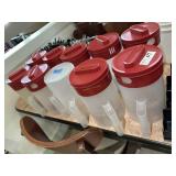 10x$ - Ice tea pitchers & 9 lids