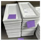 24x$ - 7"x14" porcelain rectangular plates