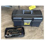 DeWalt toolbox with assorted restaurant tools