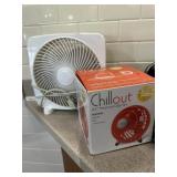 10" x 10" fan & chill out fan in box