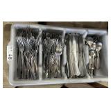 SS Silverware lot - knives, spoons & forks