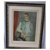 Picasso Harlequin Litho autopen signed