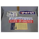 Political Pins and Ephemera incl 20 Nixon for Pres