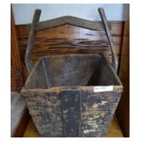 Primitive handled grain bucket