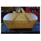 Longaberger Double-handled picnic basket with remo