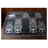 Desktop Letter file organizer hand decorated in bi