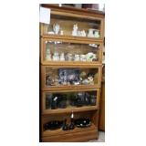 Massey Oak 5-stack barrister bookcase